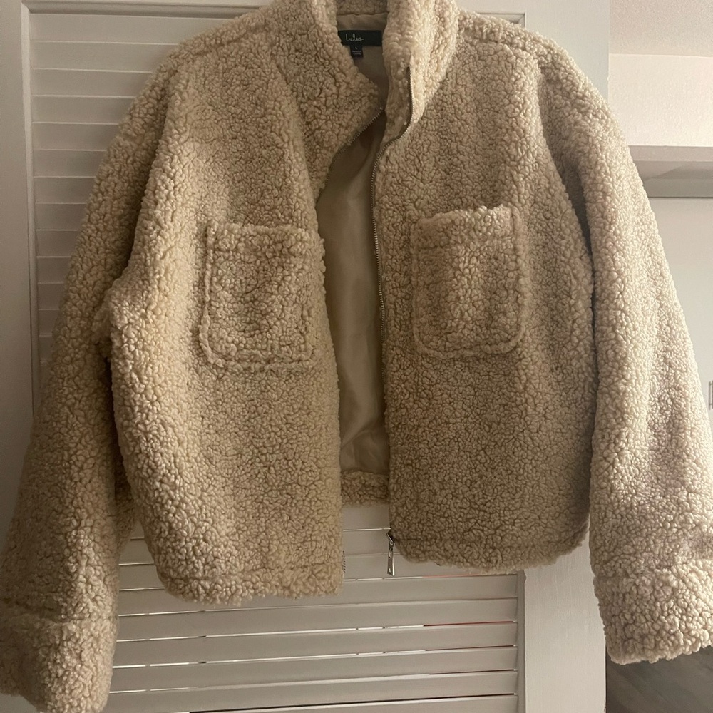 Lulu's Cream Sherpa Jacket